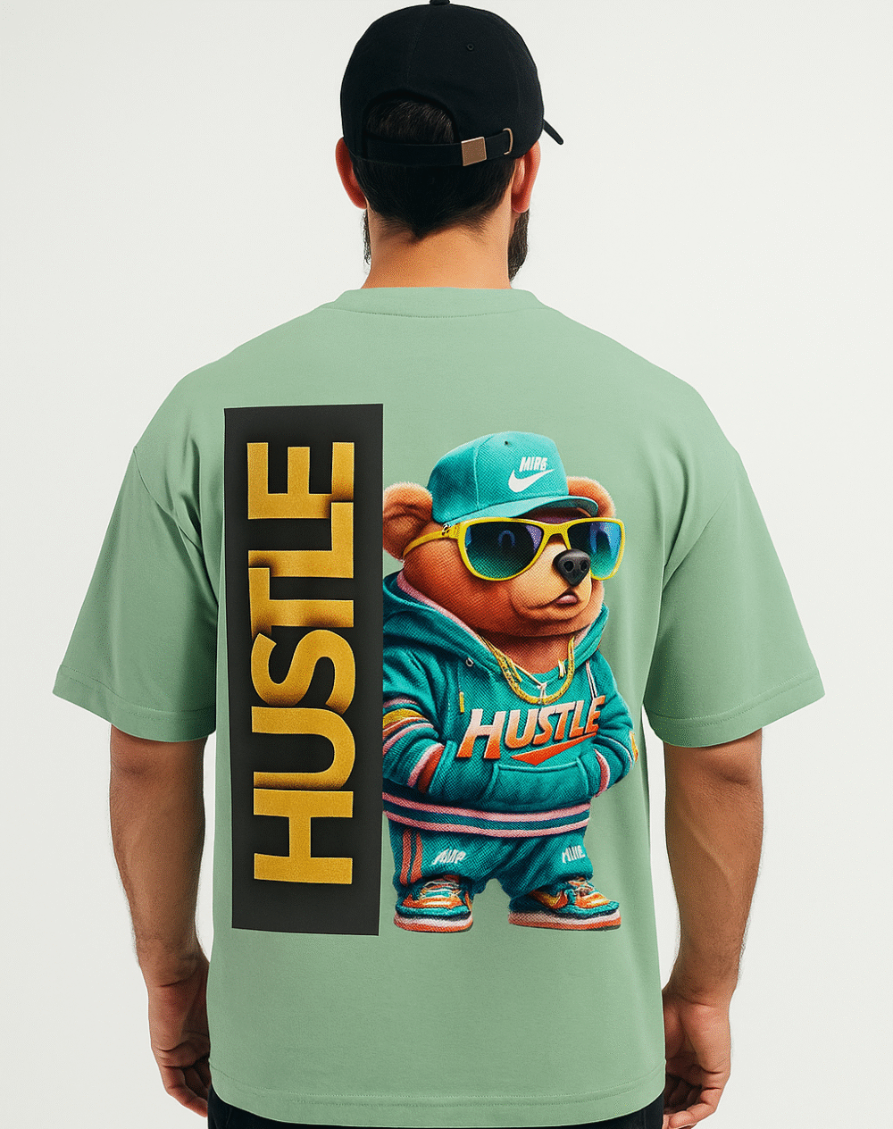 hustle oversized tshirt