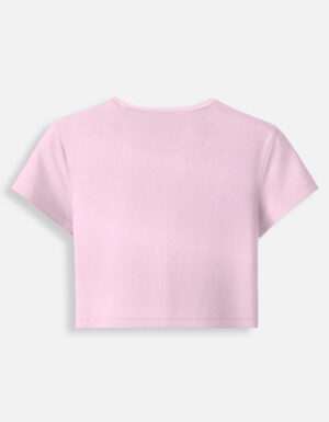 cute flower graphic baby tee for girls