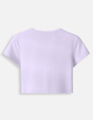 cute flower graphic baby tee for girls