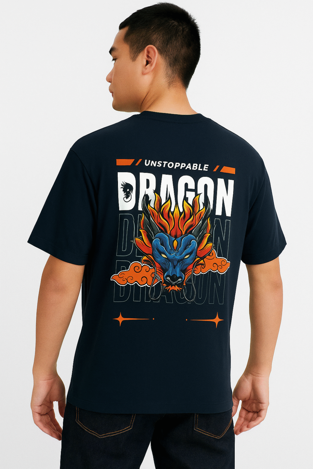 unstoppable dragon graphic t shirt / sticker – fierce asian mythology inspired streetwear