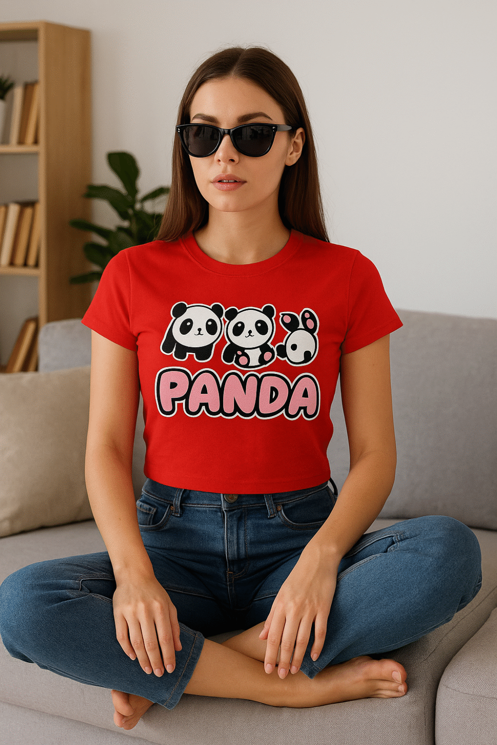 baby girl panda t shirt | cute cartoon graphic tee | soft cotton baby tee
