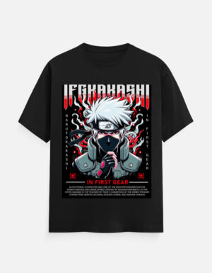 Kakashi crew T-Shirt – Naruto Anime Streetwear Graphic Tee - Image 2
