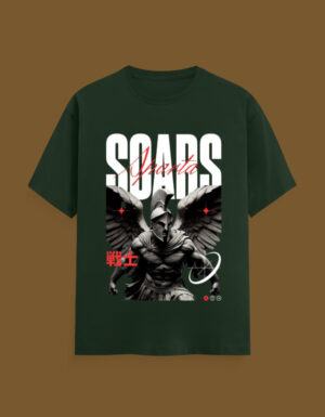 Bottle Green Sparta T-Shirt – Soars Warrior Edition (Unisex) - Image 2