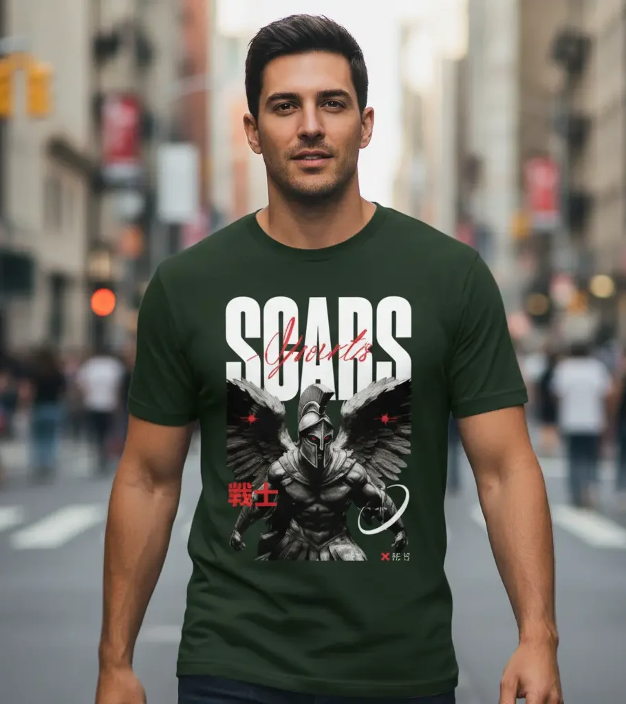 Bottle Green Sparta T-Shirt – Soars Warrior Edition (Unisex)