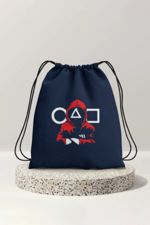 Squid Symbols Drawstring Bag