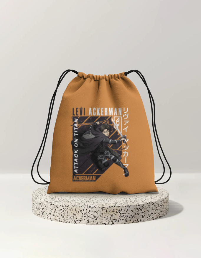 Attacl On Titan Drawstring Bag