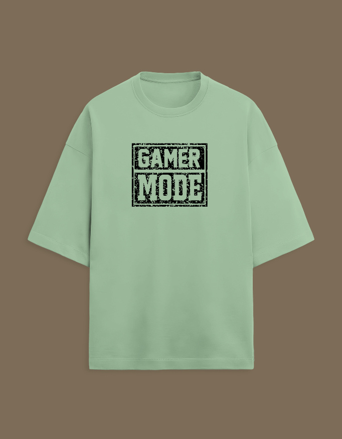Gamer Mode Oversized T-Shirt โ Streetwear Gaming Graphic Tee - Image 4