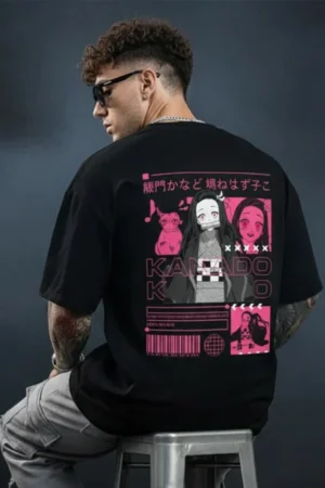 Oversized Nezuko T-Shirt | Demon Slayer Kimetsu No Yaiba Anime Streetwear Tee