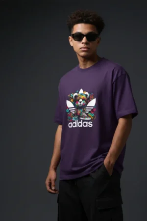 Adidas Street Panda T-Shirt – Colorful Graffiti Style Classic Tee