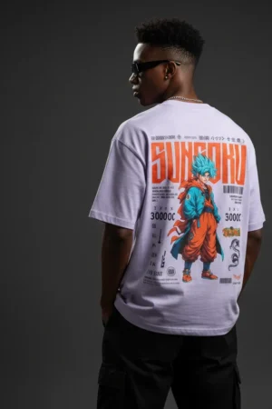 Oversized Goku T-Shirt | Dragon Ball Anime Streetwear Graphic Tee
