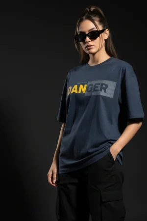 “DANGER” Streetwear Graphic Unisex Oversized Standard T-Shirt