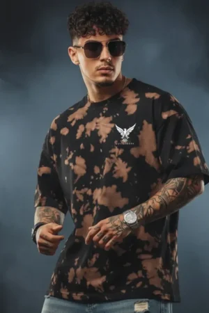 Sky Glider Reflective Unisex Tie Dye Oversized T-Shirt