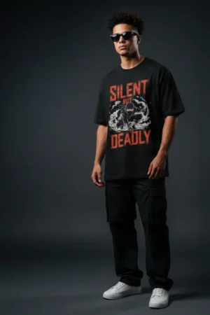 Silent But Deadly Ninja Graphic T-Shirt