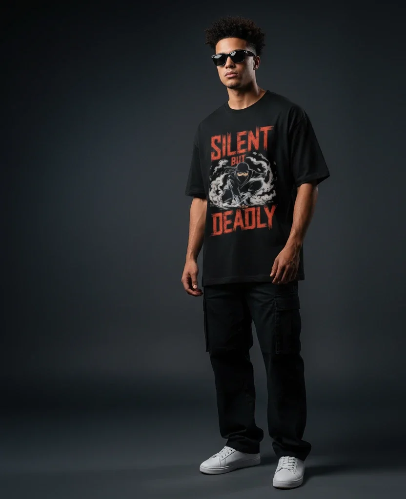 Silent But Deadly Ninja Graphic T-Shirt
