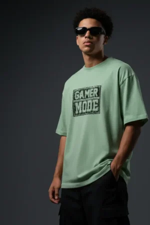 Gamer Mode Oversized T-Shirt – Streetwear Gaming Graphic Tee