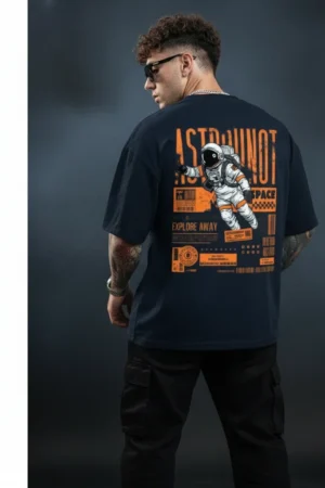 Oversized Astronaut T-Shirt | Space Graphic Streetwear Tee for Men & Women