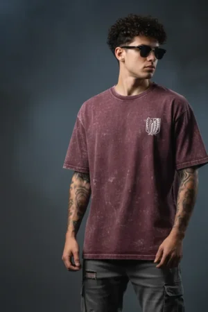 Dragon Fly Unisex Acid Washed Oversized Tee