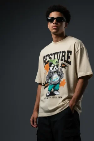 Panda Oversized T-Shirt – Cute Streetwear Graphic Tee