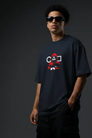 Red Guard Oversized T-Shirt – Squid Game Inspired Streetwear Tee