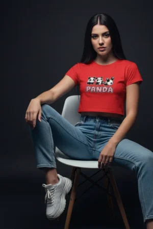 Baby Girl Panda T-Shirt | Cute Cartoon Graphic Tee | Soft Cotton Baby Tee