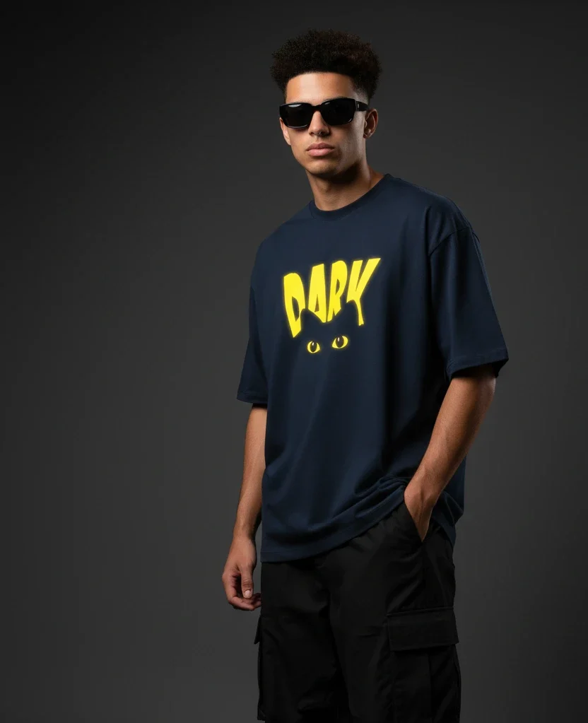 Dark Glow Reflective T-Shirt – Shine in the Dark Vinyl Print