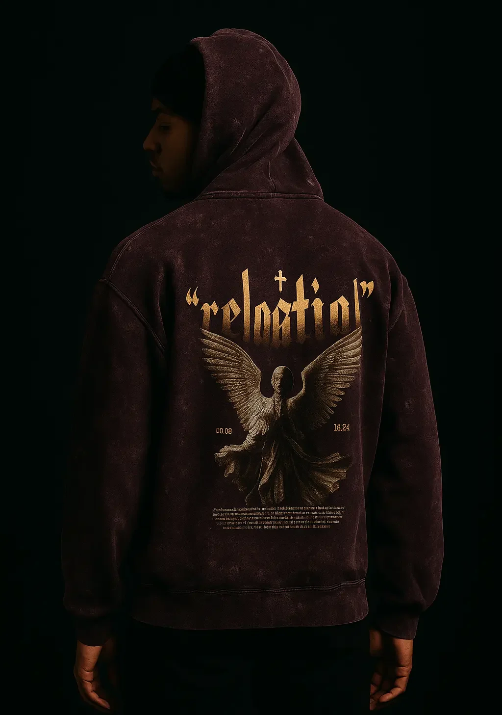 Celestial Acid Wash Unisex Hoodie - Image 2