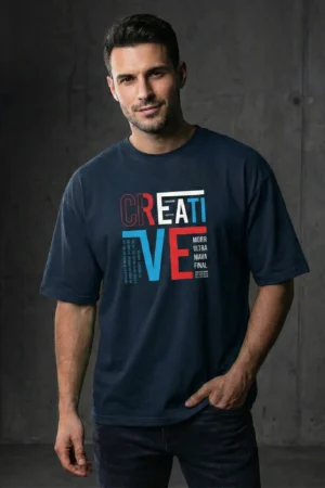 Creative Urban Wear Oversized Graphic T-Shirt