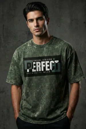 Perfect Acid Wash Oversized Graphic T-Shirt