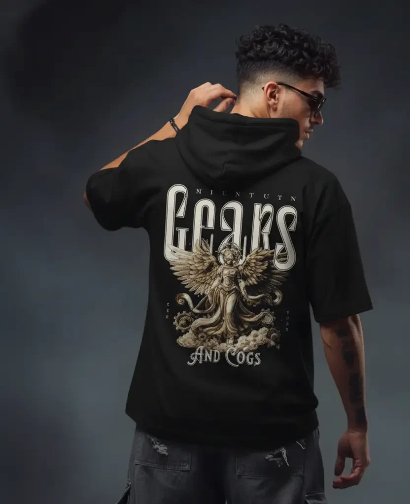 Gears and Cogs Unisex Zip Hoodie - Image 2