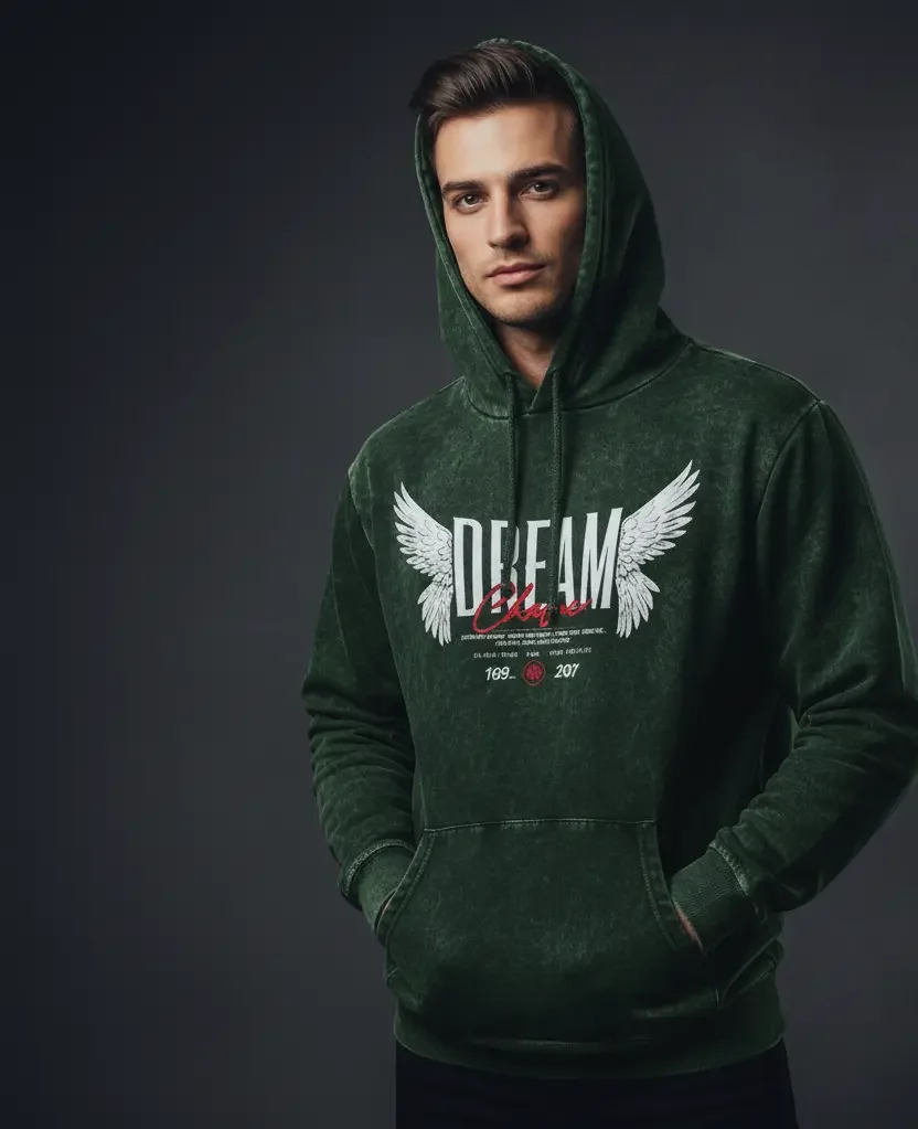 Dream Chaser Acid Wash Hoodie | Explore The Infinite