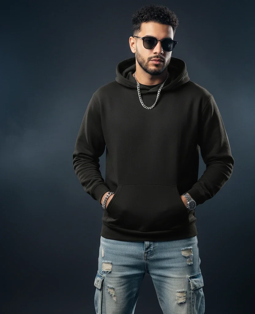 Classic Black Unisex Hoodie | Minimal. Comfy. Timeless.