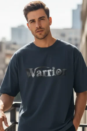 STRONG WARRIOR – Oversized Graphic T-Shirt | Unleash Your Inner Strength