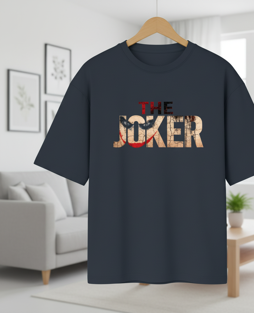 Laugh to Cover Sadness" Oversized Graphic T-Shirt - Image 3