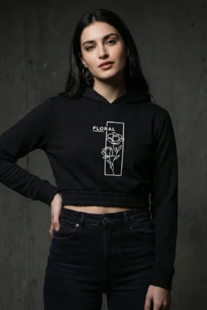 Manila Minimal Floral Hoodie – Minimalist Graphic