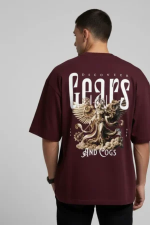Discover Gears and Cogs” Oversized Tee